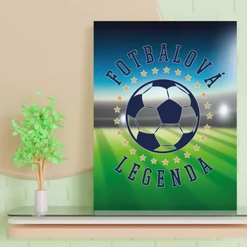 Plechová cedule Sablio Dárková cedulka Fotbalová legenda: 30x40 cm
