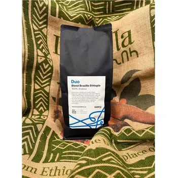 Káva Zrnková káva Duo - Blend Brasilie Ethiopie, 1 kg