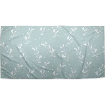 Osuška Sablio Ručník Bílé lístky - 30x50 cm