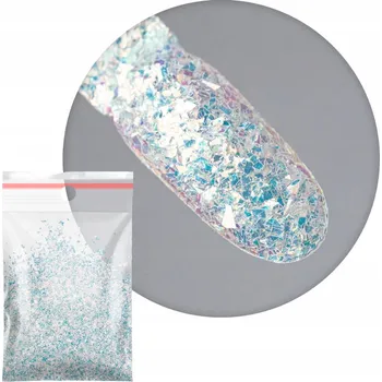 Prach Ozdoby Na Nechty Vločky Třpytky Kousky Aurora Flakes 5g Č. 7