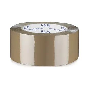 Lepicí páska Lepicí PP páska 48mm, návin 66m, průmyslová, hnědá, tloušťka 50µm | RAJA - Balení po 36 ks