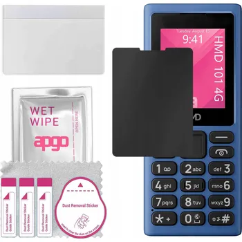 Pouzdro na mobilní telefon Hybridní Sklo s filtrem soukromí pro HMD 101 4G, PRIVACY