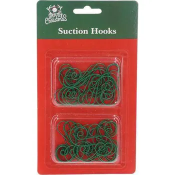 Vánoční dekorace Stříbrné háčky na zavěšení ozdob a baněk, 12 ks Vánoce