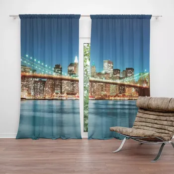 Závěs Sablio Závěs Rozsvícený most 2: 2ks 140x250cm