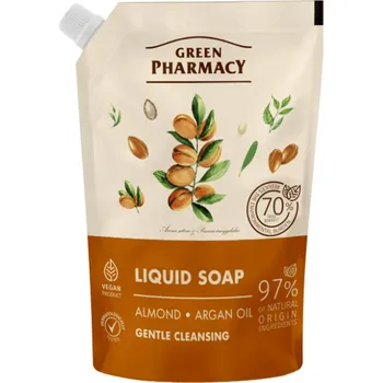 Koupelová kosmetika Green Pharmacy Mandlový a arganový olej tekuté mýdlo náhradní náplň 460 ml