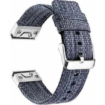 Řemínek na hodinky Nylonový řemínek Ricardo 26mm (pro Garmin Fenix 8/7X/6X (51mm), Tactix aj.), modrý, QuickFit