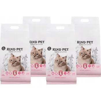 Stelivo pro kočky k splachování CARINIO Kind Pet SET 4 balení 2,5 kg 24 l