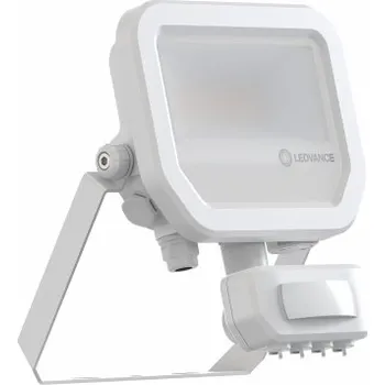 Žárovka LED reflektor s pohybovým čidlem LEDVANCE FLOODLIGHT bílý SENSOR 8W/6W 1200/850lm 4000K neutrální bílá IP65