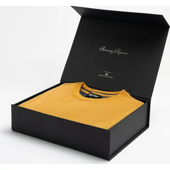 Pánský svetr Pánský svetr EDGARO Ochre v dárkovém boxu