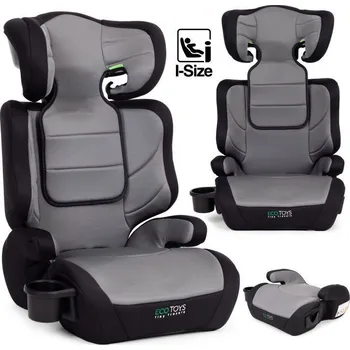 Autosedačka Dětská autosedačka 2v1 – podsedák i-Size, s držákem na nápoje, 100–150 cm