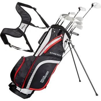 Golfová hůl WILSON set komplet STRETCH XL 10 holí + stand bag graphite RH