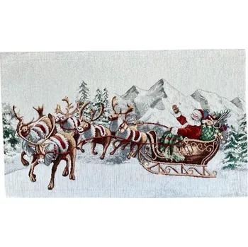 prostírání Gobelínové vánoční prostírání s motivem Santa na saních 33x53 cm