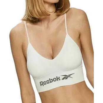Podprsenka Dámská podprsenka Reebok SEAMLESS BRA TERRI v bílé barvě (C95130) M