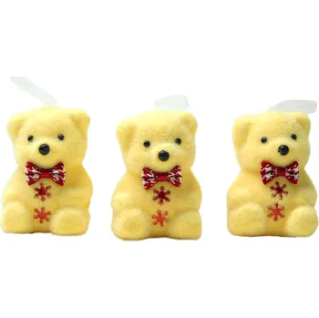 Vánoční dekorace PROHOME - Medvídek dekorační 3ks