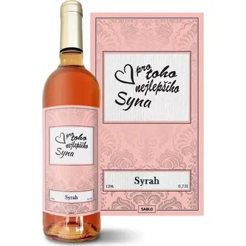 Víno Sablio Růžové víno Pro toho nejlepšího syna: 0,75 l