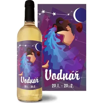 Víno Sablio Bílé víno Vodnář: 0,75 l