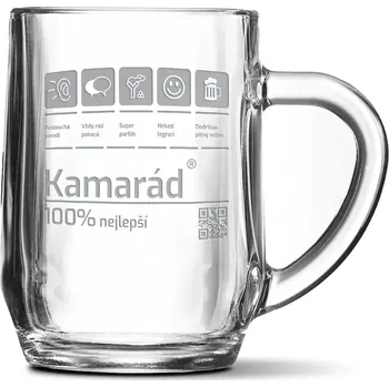 Sklenice Sablio Půllitr Kamarád: 0,5