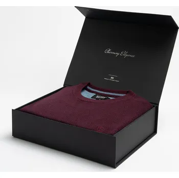 Pánský svetr Pánský svetr EDGARO Marsala v dárkovém boxu