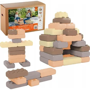 ostatní stavebnice MARIOINEX STAVEBNÍ CIHLY VELKÉ STAVEBNICE STAVEBNICE SADA KOSTEK 33 DÍLKŮ