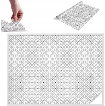 Obraz Fólie Mléčná Mražená Matná do Kanceláře Symetrické Ornamenty 200x146 cm