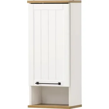Koupelnový nábytek Závěsná koupelnová skříňka Möbelpartner Jelda bílá 30,3 x 70,8 x 20,5 cm