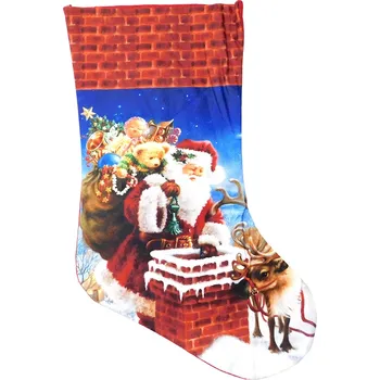 Vánoční dekorace PROHOME - Ponožka vánoční dekorační 45cm