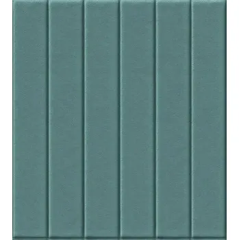 Samolepící dekorace 3D samolepicí PVC panel na zeď s koženým vzhledem zelený 69 x 140 cm