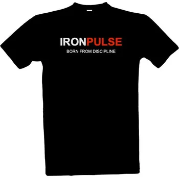 Pánské tričko Tričko s potiskem IRONPULSE: Born From Discipline pánské