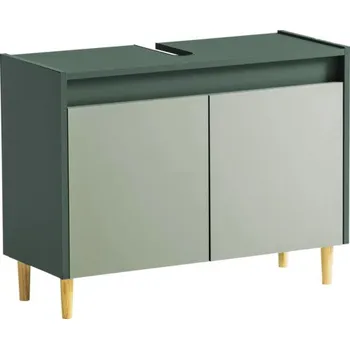 Koupelnový nábytek Koupelnová skříňka pod umyvadlo Möbelpartner Lovis zelená 80 x 60,1 x 33 cm