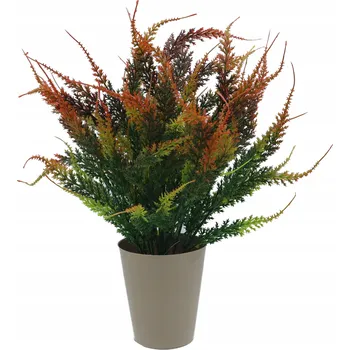 umělá květina Umělý vřes v květináči 32 cm – Červeno-zelený – dekorace
