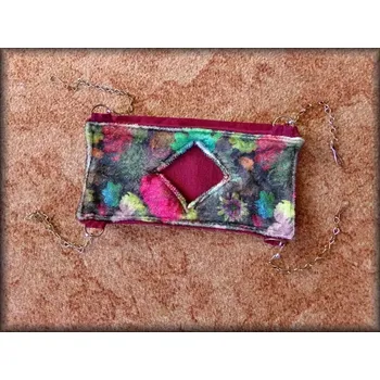 TUNEL OSMÁK vínový + květy