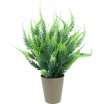 umělá květina Umělý vřes v květináči 32 cm – Světle zelený – dekorace