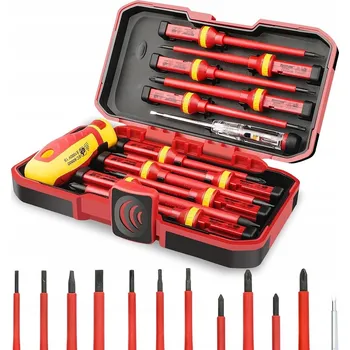 Šroubovák SADA IZOLOVANÝCH ŠROUBOVÁKŮ | MAGNETICKÉ | 13v1 | ŠROUBOVÁKY + POUZDRO