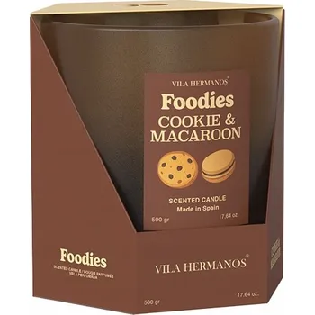 Svíčka Sójová svíčka vonná 500g Cookie & Macaroon Vila Hermanos
