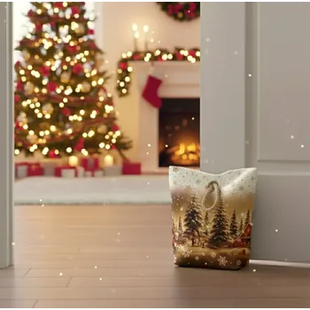 Polštář Dveřní zarážka - závaží, Chaloupky, 22 x 23 cm