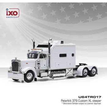 autíčko Peterbilt 379 (2002) - Bílá 1:64 IXO