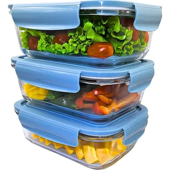 Dóza na potraviny NÁDOBA NA POTRAVINY SKLENĚNÁ 1040ml Žáruvzdorná Vzduchotěsná