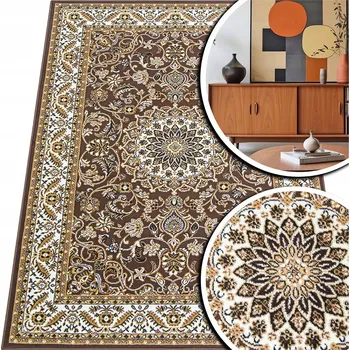 Koberec KOBEREC TRADIČNÍ VINTAGE HNĚDÝ KOBEREC VENEZIA KOBERCE DO OBÝVÁKU 100x300