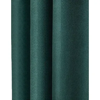 Obraz ZÁCLONY DO OBÝVÁKU POLOZATEMŇOVACÍ NA PÁSCE 290x300 LAHVOVĚ ZELEŇ VZOR JEDLIČKA