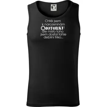 Pánské termoprádlo Chtěl jsem dostat motorku - narozeniny - Tílko pánské Core - M ( Černá )