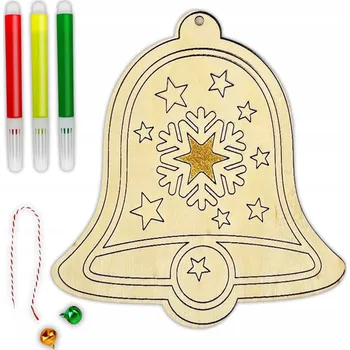 Vánoční dekorace Vánoční Koule hladká zvonek 13 cm 1 ks