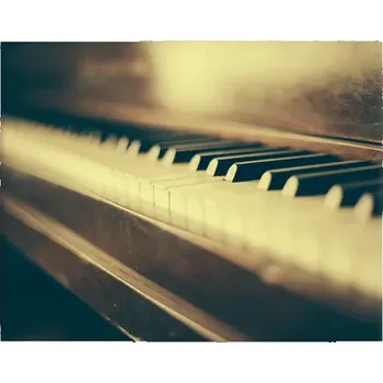 Plakát Sablio Plakát Klávesy klavíru - 60x40 cm