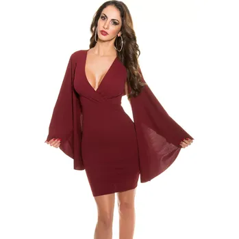Dámské šaty Dámské sexy šaty K3393 - Koucla bordó L
