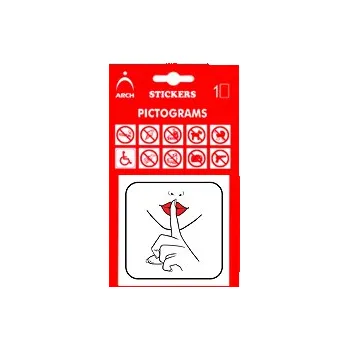 samolepka Ing. Libor Macalík - ARCH Informační samolepka Tichá zóna (8 x 8 cm)