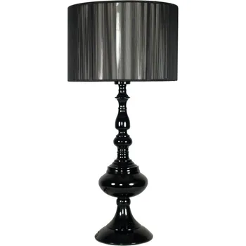 Kulatá stolní lampa GILLENIA - 1xE27, 60W, černá