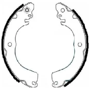 Brzdová čelist Sada brzdových čelistí TEXTAR 91078800