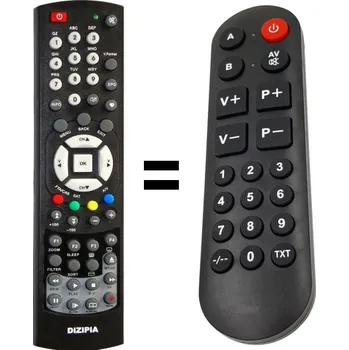 Dálkový ovladač DiZiPiA DS4H-35IRS náhradní dálkový ovladač pro seniory.
