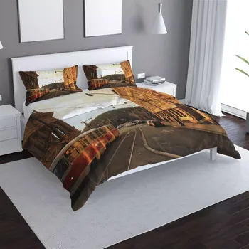 Povlečení Sablio Povlečení Tramvaj v historickém městě - 140x200 / 90x70