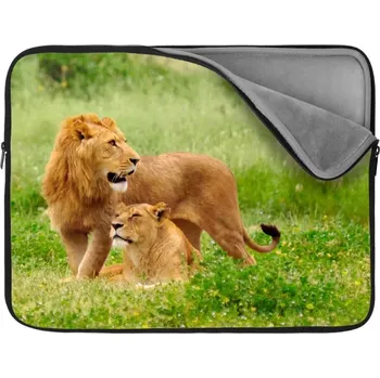 pouzdro na notebook Sablio Obal na notebook Lev a lvice - 13"