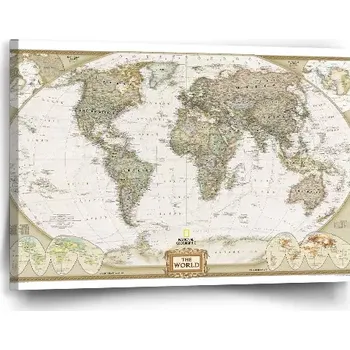 Obraz Sablio Obraz Mapa světa - 60x40 cm